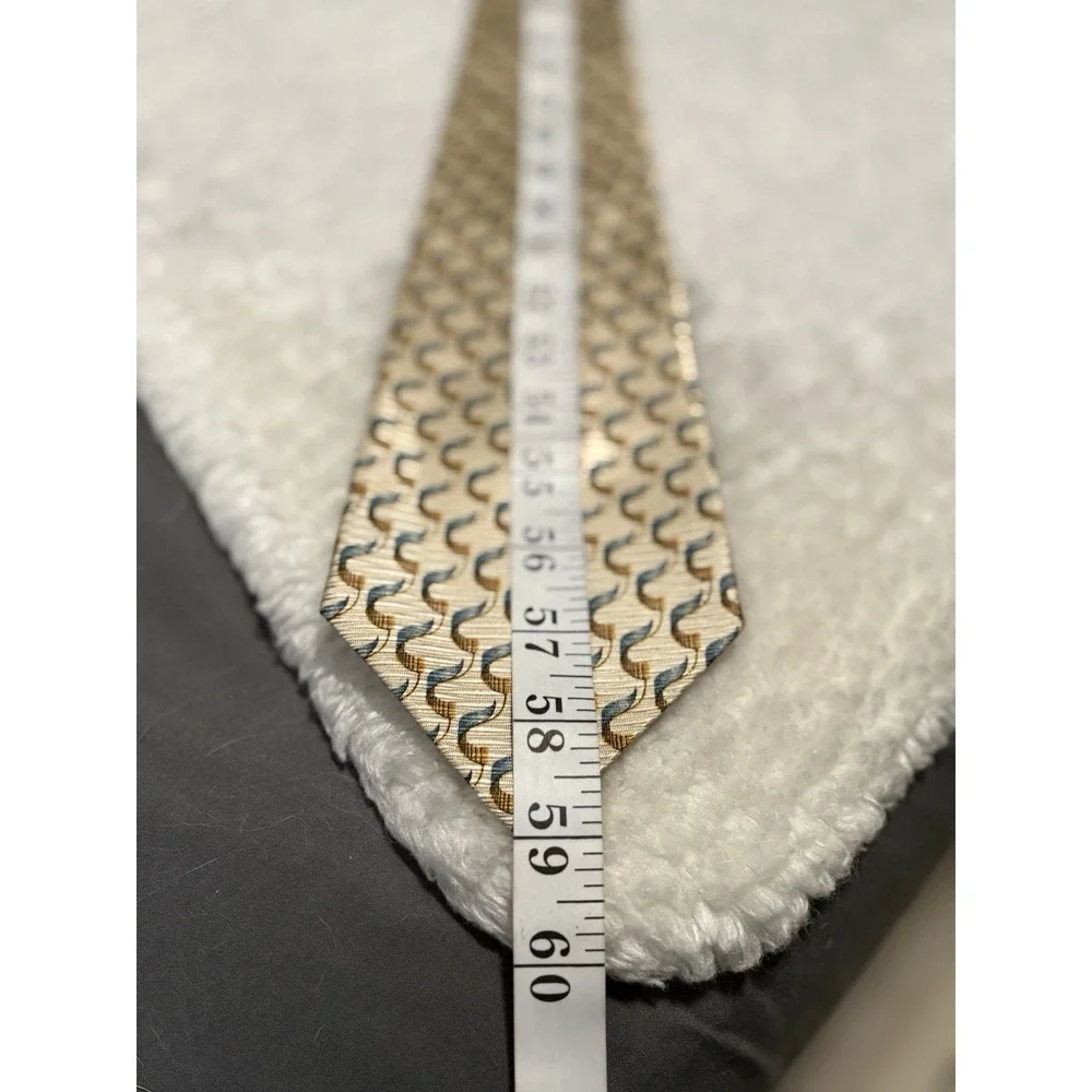 New Robert Talbott Nordstrom Men's Yellow Silk Neck Tie Business Dress Geometric